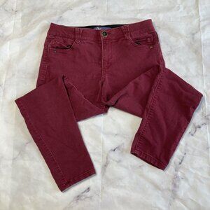 Democracy Ab Solution Jeans Womens Size 8 Red Skinny Slim Fall